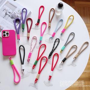34 colors Wrist Strap for Phone Lanyard Keychain Accessories With Patch Cellphone Charm Luxury Hand Strap