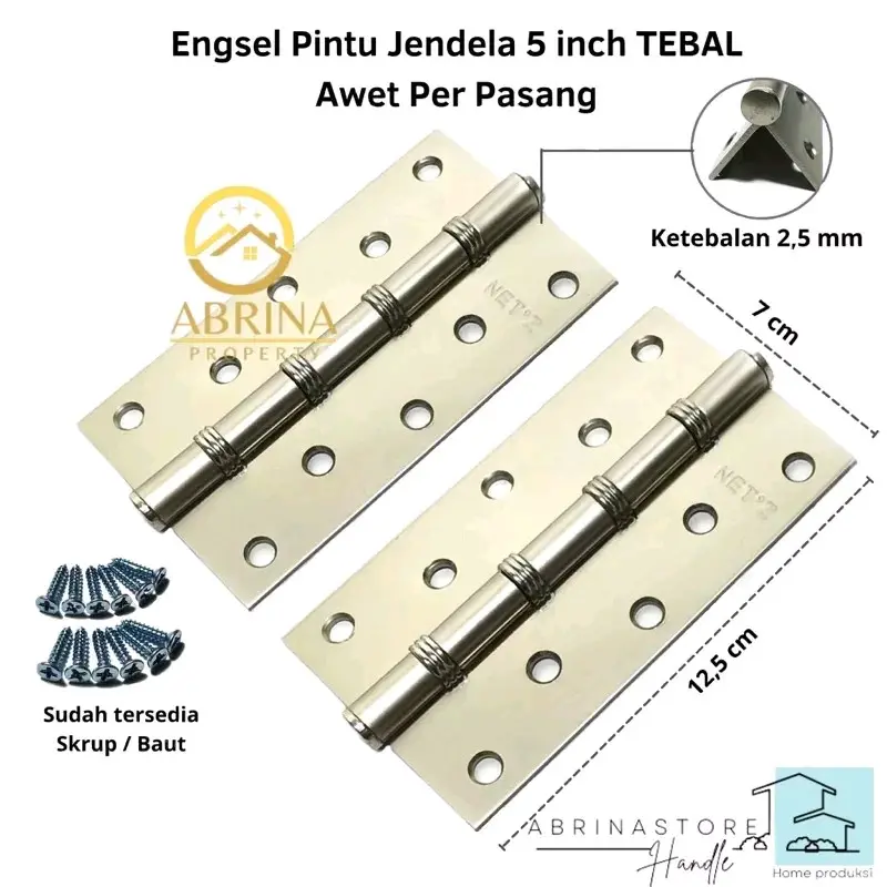 engsel pintu jendela 5inch 4inch 3inch engsel daun pintu tebal