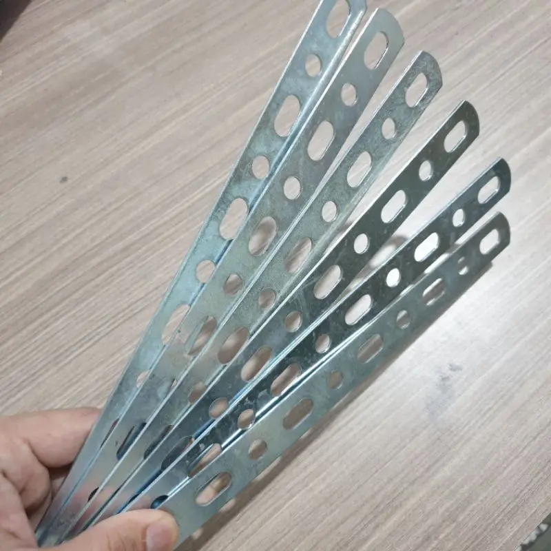 Breket Bolong Plat Bolong Serbaguna Universal Multifungsi tebal 1,2 mm 0