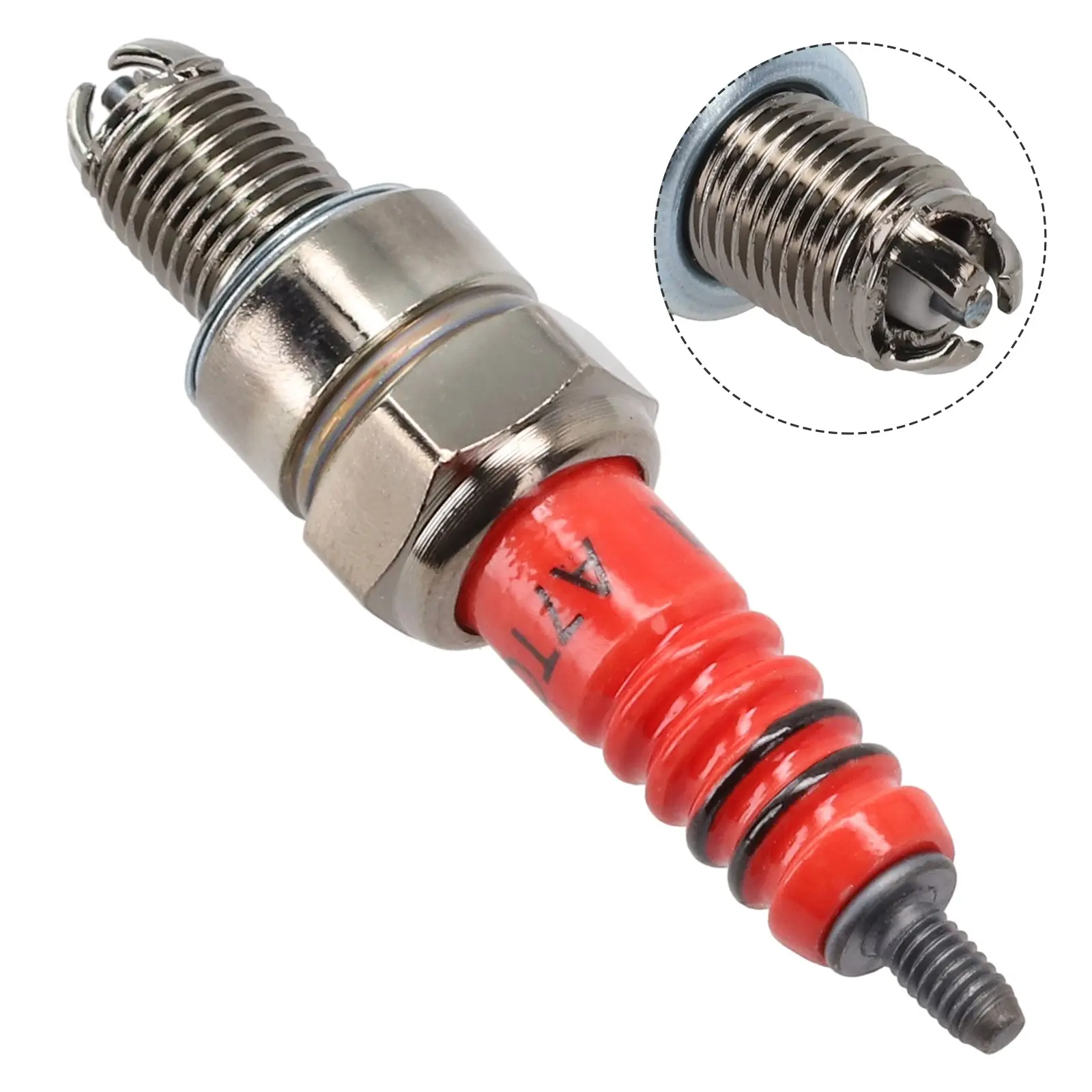 Bugi 3 điện cực, Hiệu Suất Cao, A7TC, Thích Hợp Cho Xe Máy ATV 50CC-150CC