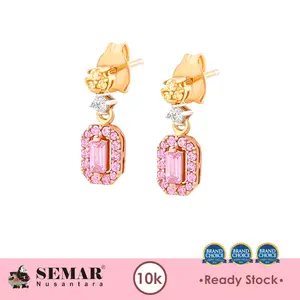 Anting Emas Tindik Illuspectre Emerald Earring Collection Gold 10K Semar Nusantara