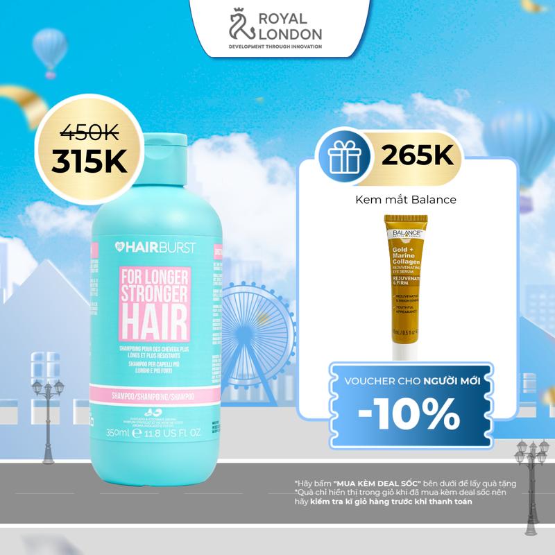 [TẶNG KEM MẮT GOLD COLLAGEN] Dầu gội HAIRBURST 350ml/chai