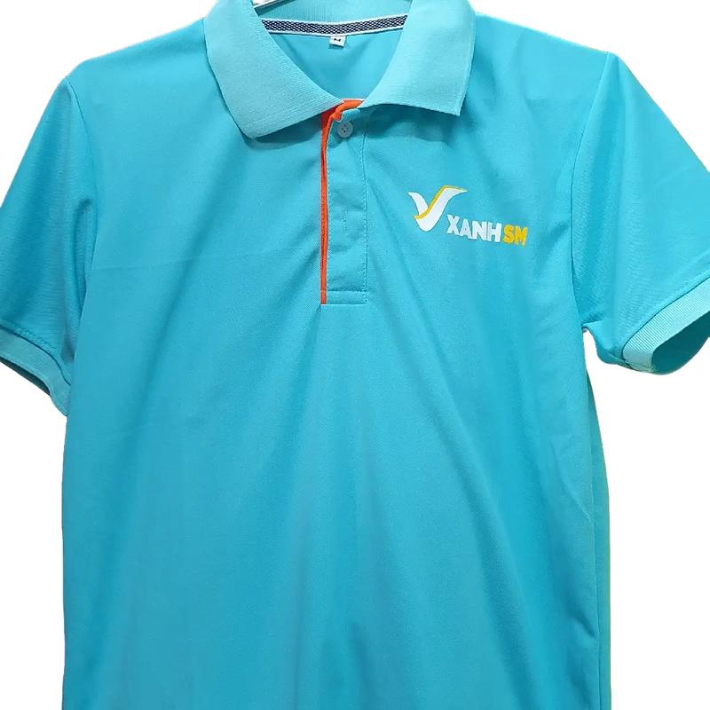 Áo thun polo xanh sm tài xế xịn mát