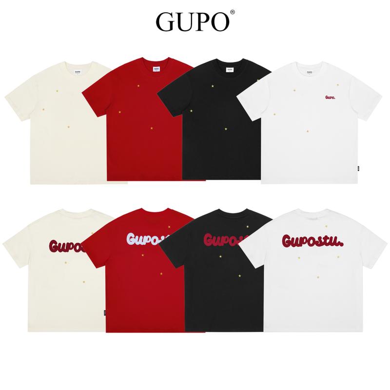 Áo Thun Boxy 280GSM “STAR” Thêu Len GUPO Unisex Nam Nữ Cotton Local Brand - TSS01 Menswear Cổ Tròn