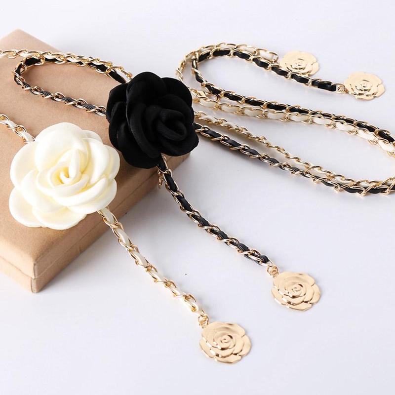 Dây Chuyền Đeo Hông Thiết Kế Hoa Trà Ngọt Ngào Dây Chuyền Đeo Thắt Lưng Dây Chuyền Đeo Thắt Lưng Kim Loại Dễ Phối Đồ Dành Cho Quần Phù Hợp Với Hàng Mới Về
