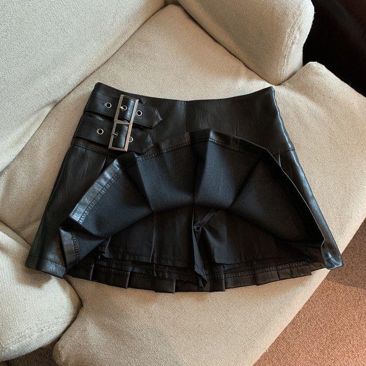 Product Introduction of Chân Váy Da, Cỡ Nhỏ Dành Cho Nữ, Cạp Cao, Chữ A, Màu Đen, Cỡ Lớn, Chân Váy Xếp Ly, Thích Hợp Cho Mùa Xuân, Mùa Thu Và Mùa Đông, Hàng Mới Về 2024 9