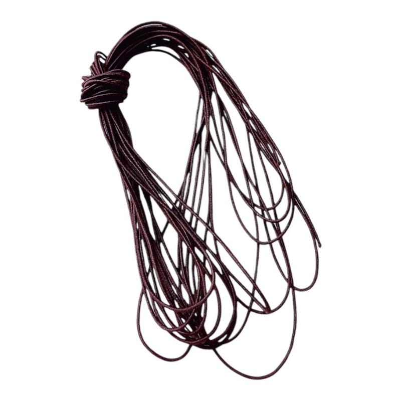 5 mét dây chun co giãn xỏ chuỗi size 0,8mm màu nâu