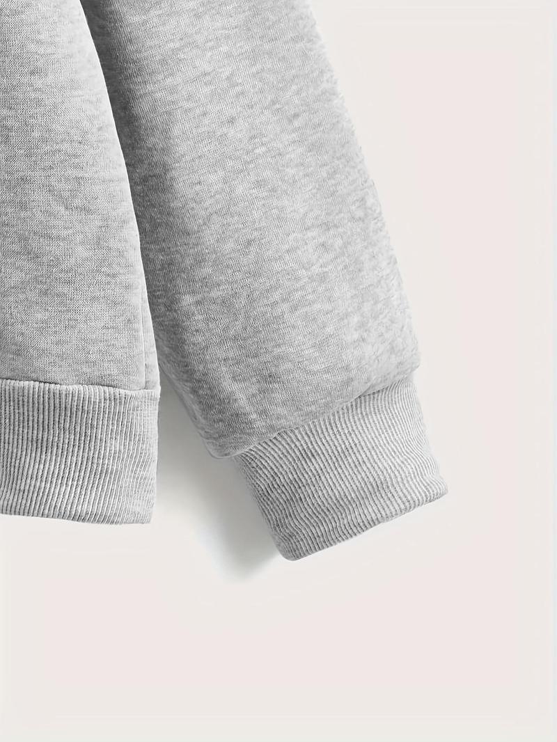 Product Introduction of Men's Solid Zip Up Hoodie & Drawstring Waist Sweatpants Two-Piece Set, Casual Regular Fit Long Sleeve Hooded Sweatshirt & Jogger Pants for Daily Wear, Men's Two-piece Outfits for All Seasons 7