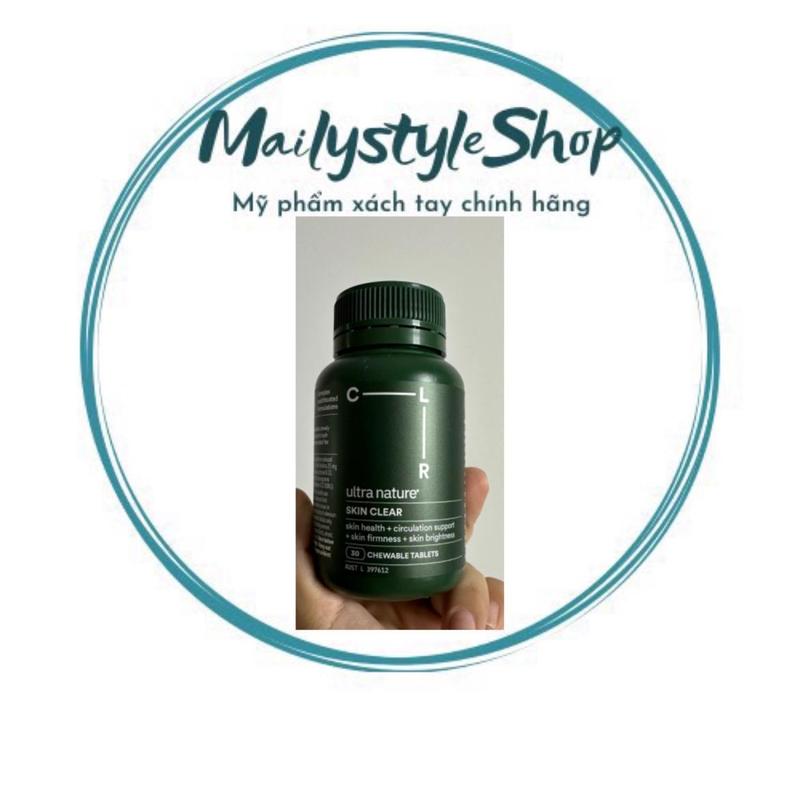 Q98_ VIÊN NGẬM HỖ TRỢ SÁNG DA ULTRA NATURE SKIN CLEAR Người lớn