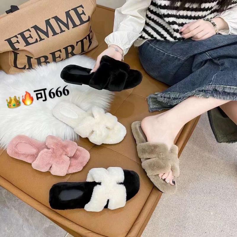 Dép lông nữ Dép mang trong nhà hàng QC cao cấp DéP Slipper Women Có Quai