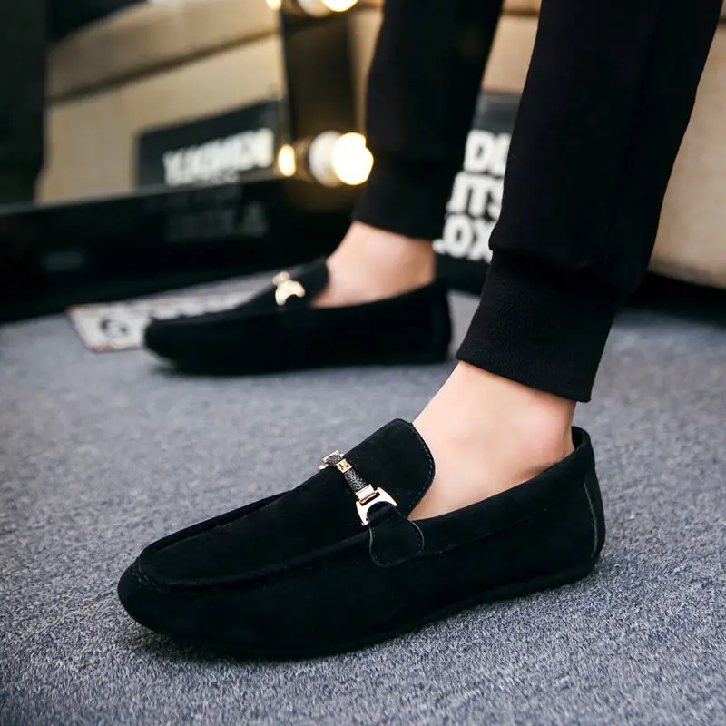Kasut Lelaki Saiz Besar, Koleksi Musim Luruh, 4445464748, Ringan dan Bernafas, Loafers, Gaya Belia British, Selipar, Kasut Kasual, [1653 Kegemaran] Flat Shoes