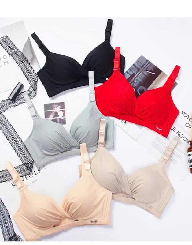  Combo 2  Áo Ngực Xoắn Siêu Nâng Không Gọng Đệm Dày Tạo Khe Tự Nhiên Nữ Bra Voi 