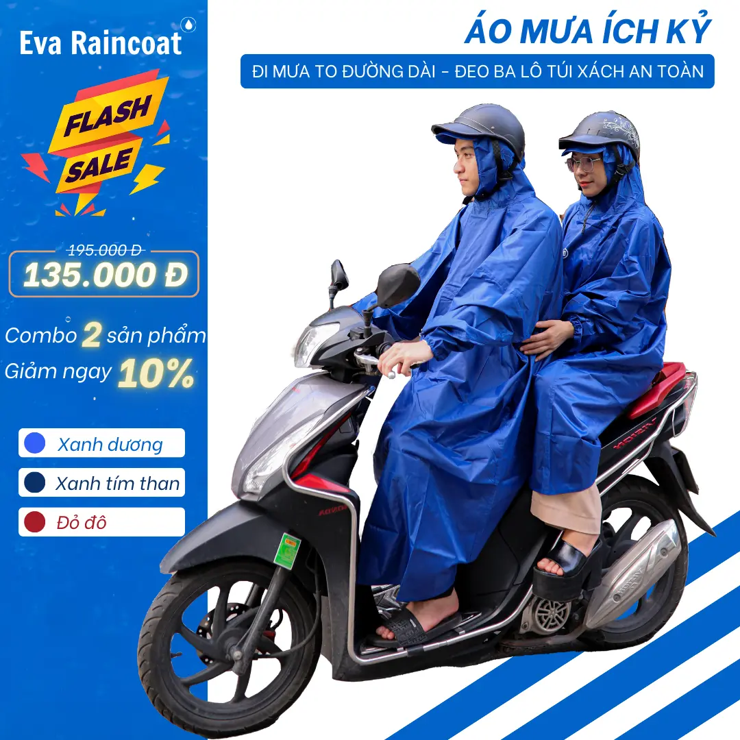 [Nếu mua 2 chiếc sẽ giảm 10% ] Áo Mưa Bít Người Vải Dù Tổ Ong Cao Cấp - Áo Mưa Chui (Giá sỉ, 3 màu hot nhất trên mạng hiện nay, hàng có sẵn) - Hàng Việt Nam Xuất Khẩu có túi xách đựng kèm theo Cao Su áo  mưa áo  mưa