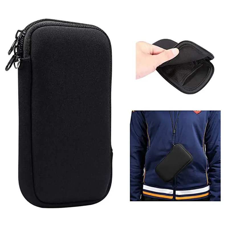 Neoprene Mobile Phone Bag Pouch Portable Small Storage Bag for Travel Digital Accessories Cable Case Earphone Holder Organiser