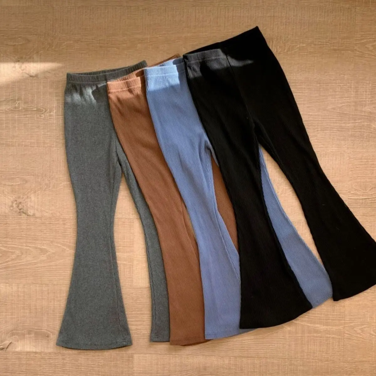 Quần Legging Bé Gái, Quần Dài Ống Loe, Cho Bé Gái, Dáng Ôm, Phong Cách Hàn Quốc, Quần Bé Gái, Quần Thời Trang, Thích Hợp Cho Mùa Xuân Và Mùa Hè, Năm 2025