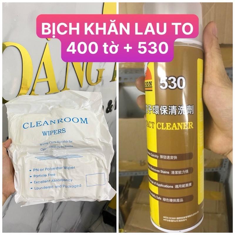 COMBO 400 miếng khăn lau mịn + chai 530 chính hãng chuyên dùng lau màn hình điện thoại laptop Dụng Cụ Vệ Sinh