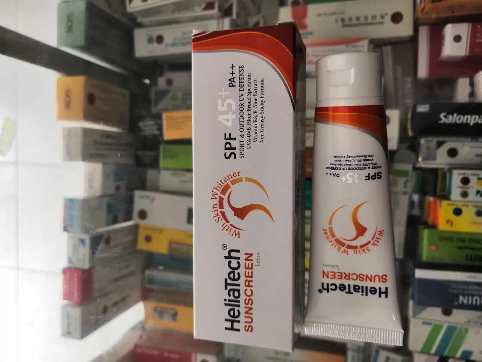 HELIATECH SUNSCREEN SPF 45 Losion, TABIR SURYA - Shop | Tokopedia