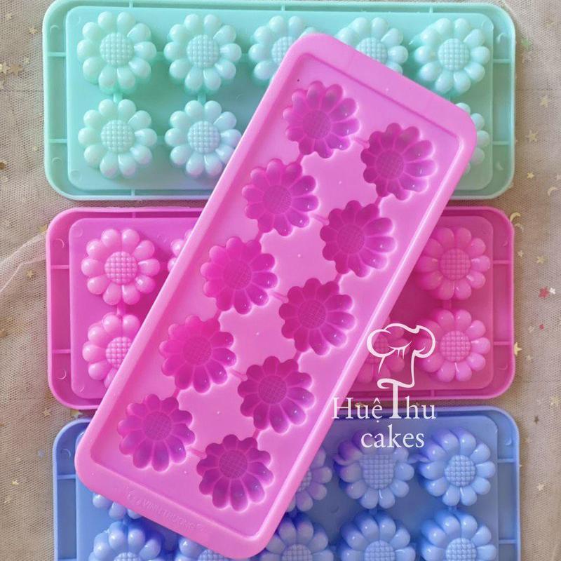 Khuôn rau câu, khay đá Hoa Cúc làm bánh thạch rau câu 3D, 4D, phô mai