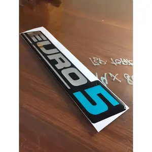 Stiker cutting logo timbul euro 2 3 4 5 Car