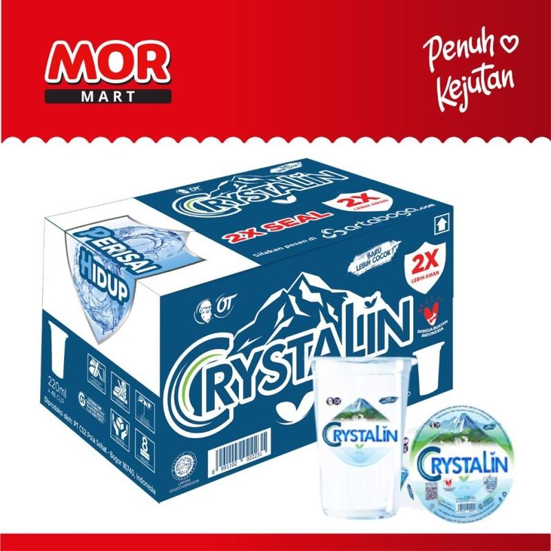 CRYSTALIN Air Mineral Water Gelas 220 ml x 48 cup / Karton - Shop ...
