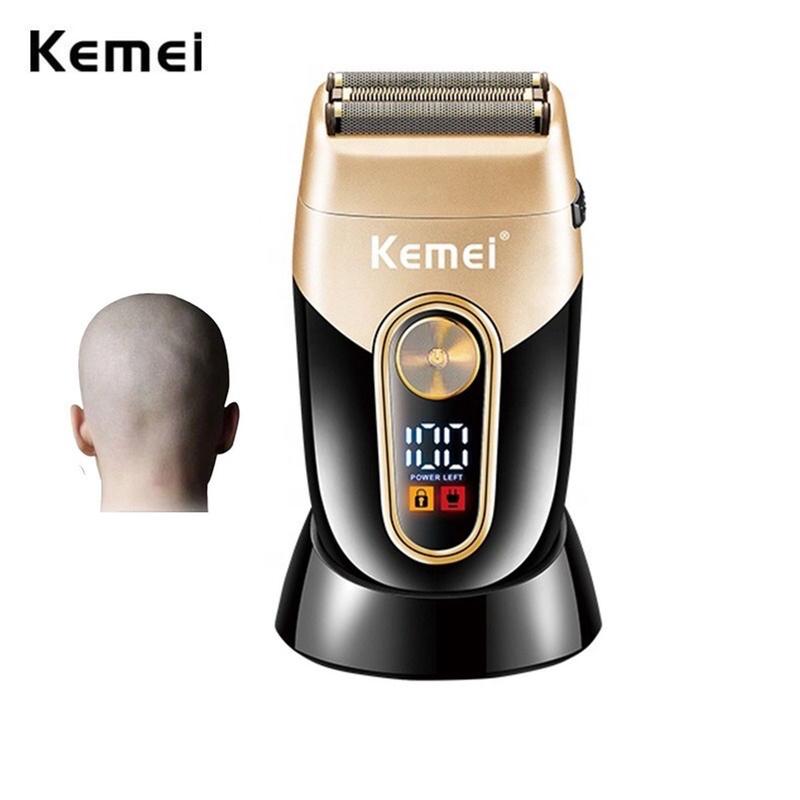 máy cạo râu khô -KM3209 CAO CẤP -Fade Tóc Cạo Trắng Tóc 3 luoi Kèm Cốc Sịn Sò