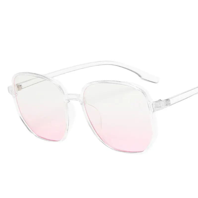 New Blush Glasses Plain Women's Sun Glasses Plain Glasses Gradient Glasses Frame Slimming