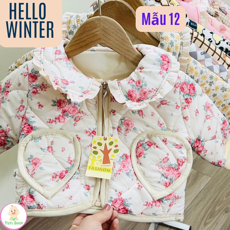 Áo khoác trần bông cho bé, giữ ấm hiệu quả cho bé trai bé gái