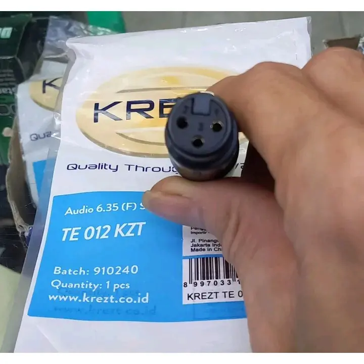 Jack konektor Audio Akai Female Stereo To Canon XLR Female KREZT TE012 KZT Original Aluminium 3