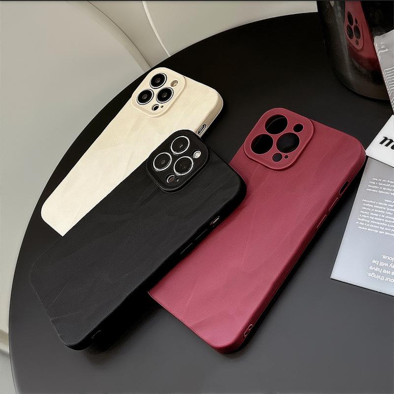 Product Introduction of Ốp Điện Thoại Xếp Ly, Nhạy Cảm Với Da, Dành Cho Apple 15Promax, 13, Iphone12 Đơn Giản, Cao Cấp, 14 Bao Gồm Tất Cả, Xr Mềm Phụ Kiện 2