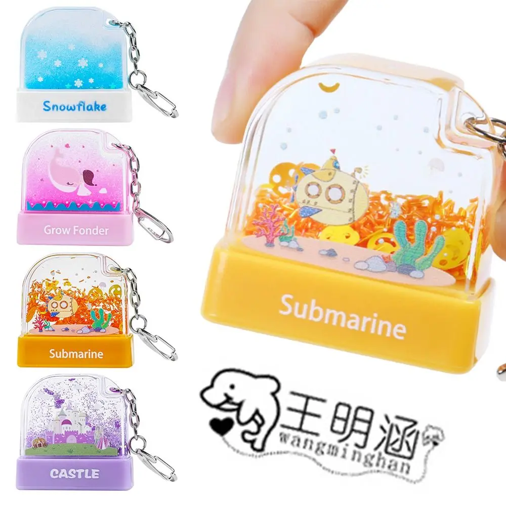 Waterproof Not Customized For Clothes DIY Children's Name Seal with Chain Kids Name Stamp Children's Seal Stamp Personalized Seal Children's Seal Stamp Toy