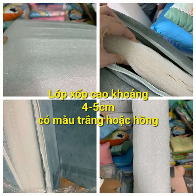 Nệm ghế lười gấu bông 3 tầng (nhiều mẫu) 8