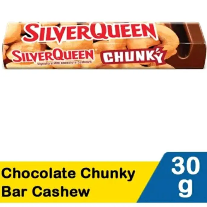 silver queen chungky bar 30g cashew 0
