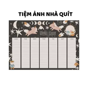 Decal thời khóa biểu dán cute A5 chất giấy decal có thể dán được