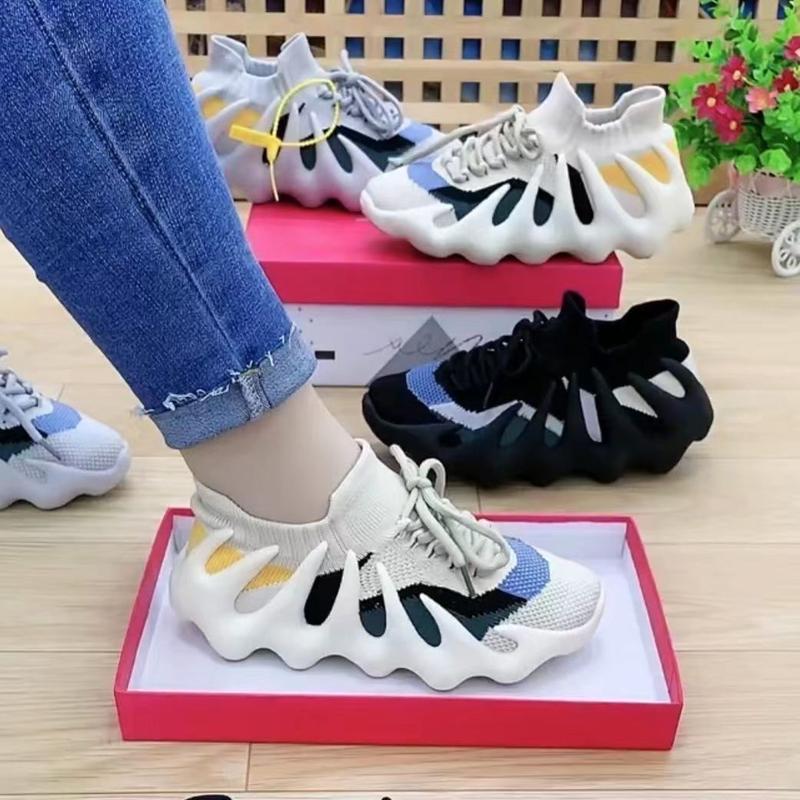 Giày Lười Nữ, Thiết Kế Bạch Tuộc, Dễ Phối Đồ Thích Hợp Cho Mùa Xuân Và Mùa Thu, Đế Mềm Thoải Mái, Lưới Dệt Kim, Giày Thể Thao Thường Ngày Giày Chạy Bộ, Dành Cho Nữ 5