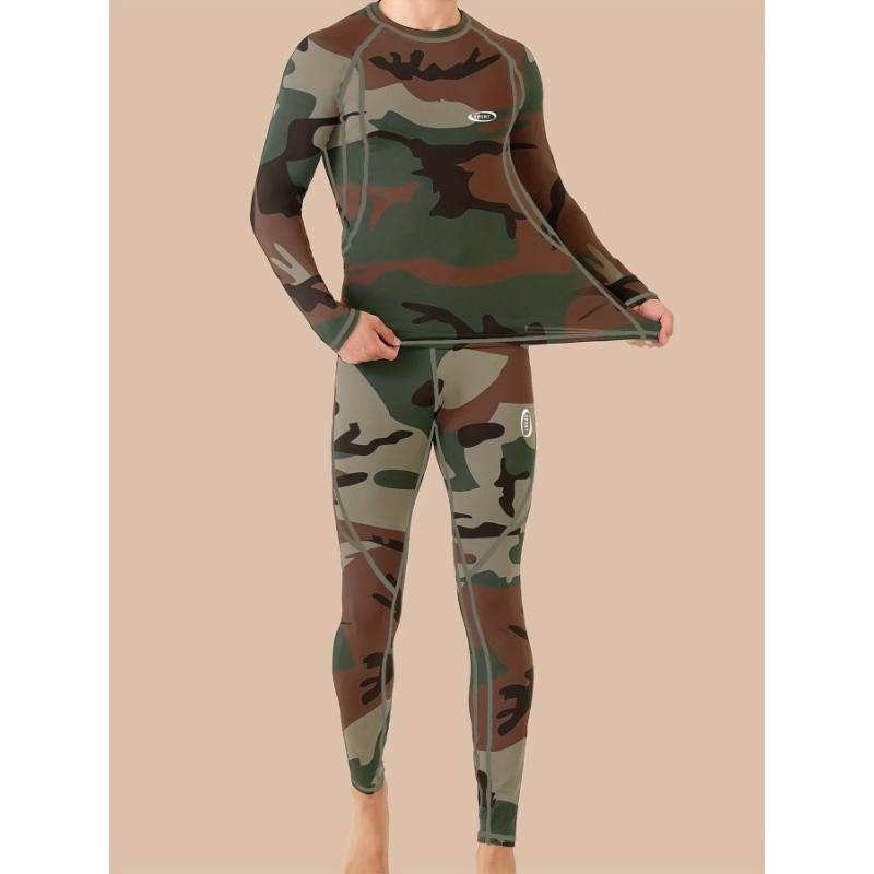 Camouflage thermal underwear hotsell