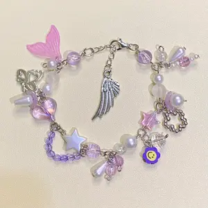 Fairy charm bracelet | gelang manik fairy series | gelang manik korea Plastik