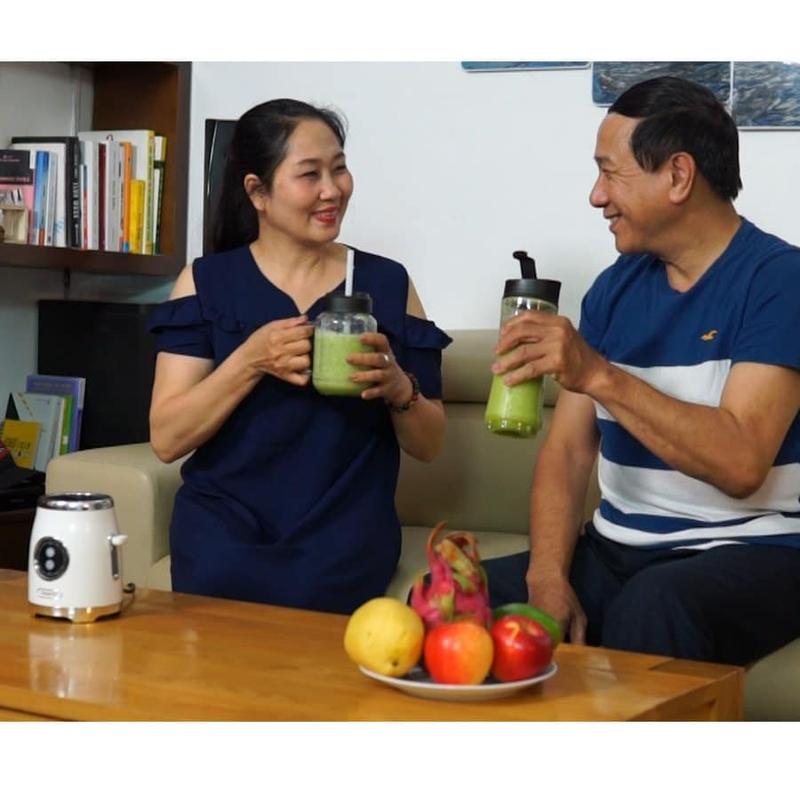 Máy Xay Sinh Tố Đa Năng Masuto Blender 2 cối 600ml - hàng chính hãng