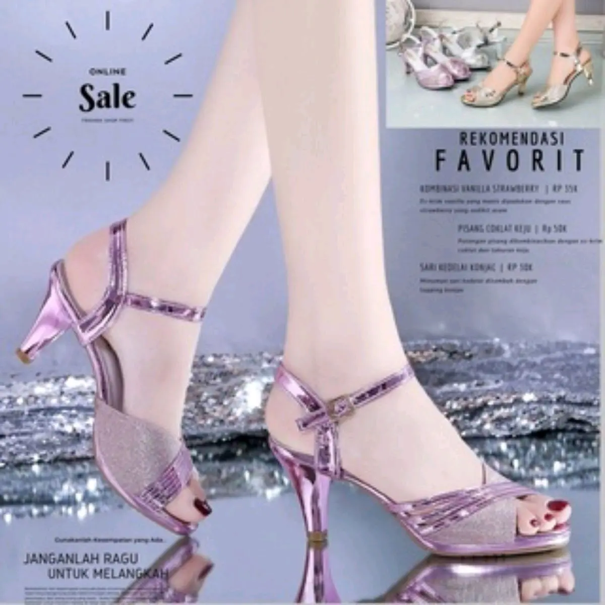 sendal haig heels blink bllink Hak Tinggi (5-8 cm) Hak Tinggi (5-8 cm)