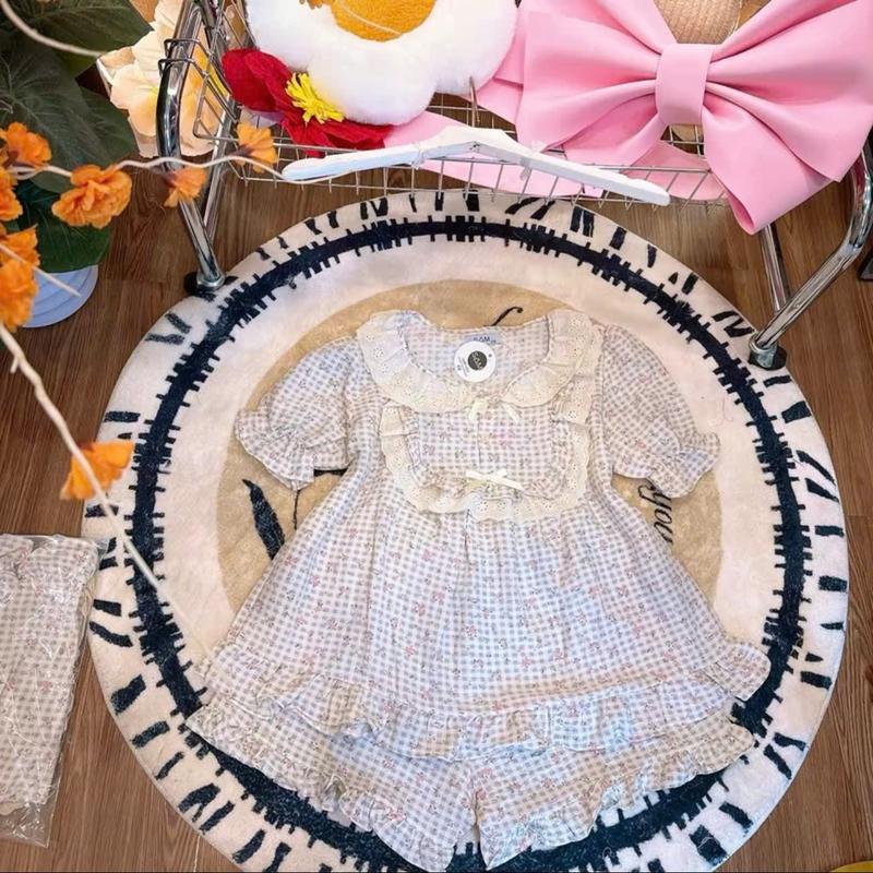 Bộ Ngủ Nữ Chất Vải Đũi Hàn Mềm, Đồ Bộ Tiểu Thư Quần Có Túi Free Size 40-62KG - C01 7