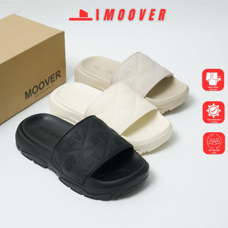 Dép quai ngang Unisex Slipper Cá Tính MOOVER CHUNKY BOUNCER Nam Đế Bằng DéP Cao Su dep quaicaosu size 37 trơn kẻ