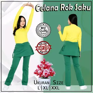 CELANA SENAM ROK KANTONG PDL/CELANA PANJANG ROK  SENAM AEROBICS BAHAN SPANDEKS/BAWAHAN OLAH RAGA WANITA MOTIF TERBARU olahraga sport