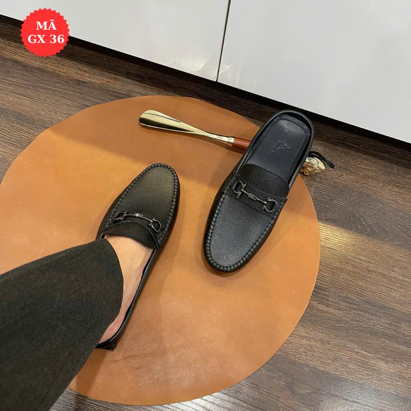 Mẫu giày sục nam đế âm tiện lợi chuẩn da bò