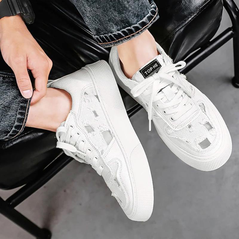 Giày Nam Sneaker Thời Trang Hoạ Tiết Gấu Mũi Tròn, Chất Liệu Vải Đệt Đế Bằng Shoes tăng chiều cao giay tet the thao Nhung Hoa 9