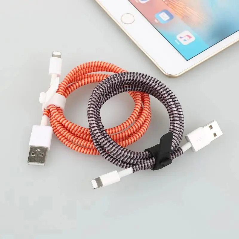 1.4m Cable Protector Winder For Usb Charging Data Wire Protection Cover Protect Cord Organizer Sjp-005
