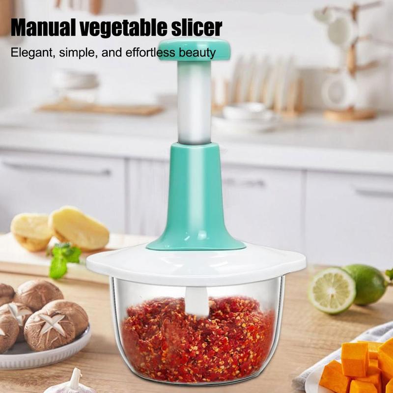 Product Introduction of Hand Press Push Food Processor Chopper Multifunctional Meat Grinder For Household Kitchen N5Q9 13