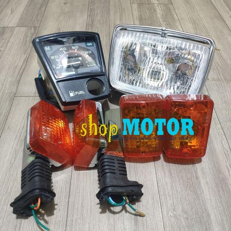 [CỰC ƯU ĐÃI] Cụm pha đèn trước - Bộ xi nhan Trước/ sau - Đồng hồ cơ xe CUB 82 6