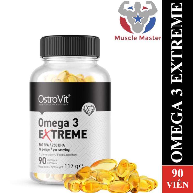 Thực Phẩm Dầu Cá Siêu Cô Đặc Ostrovit Omega 3 Extreme 500 EPA 250 DHA 90 Viên