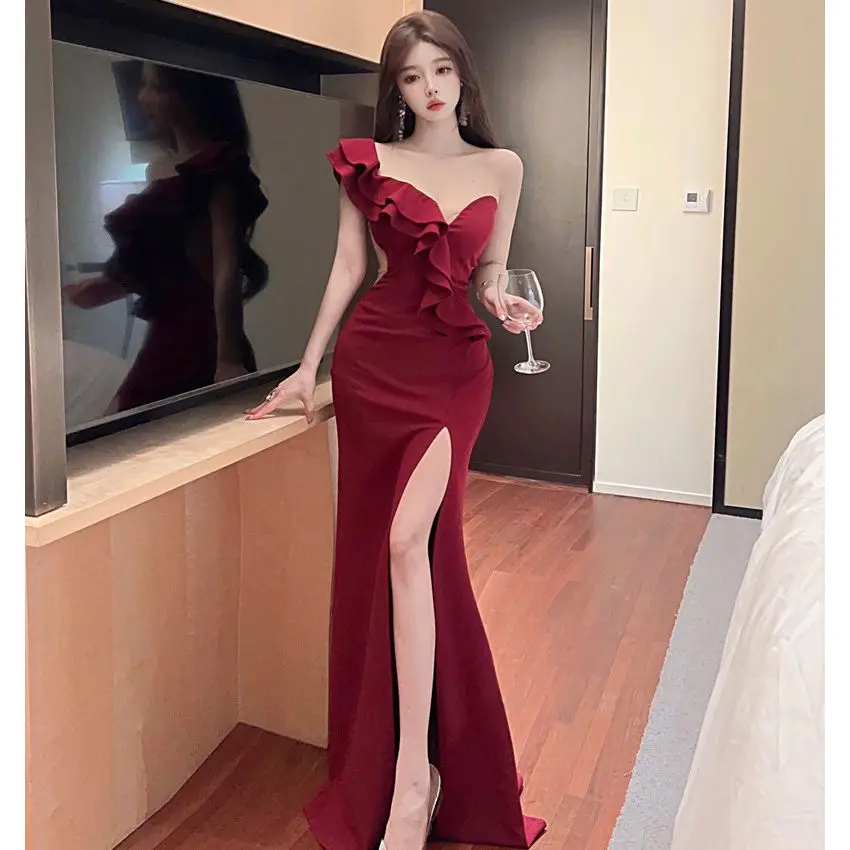 red sleeveless maxi dress Laurel Sleeveless Maxi Dress In Red