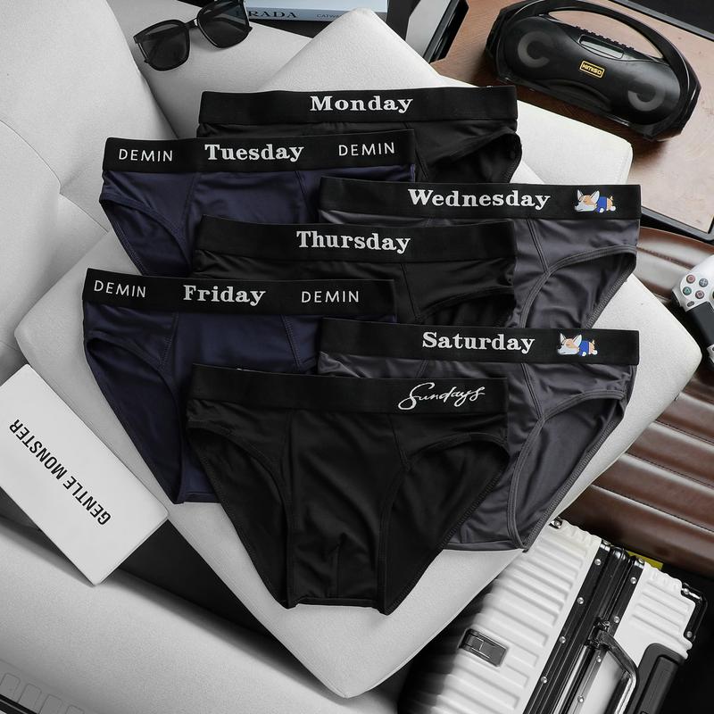 Combo 7 Quần Sịp Nam tam giác mặc đủ 1 tuần, Quần Sịp Xì Nam thun lạnh 3 màu tối co dãn 4 chiều thấm hút mồ hôi TOP3 (che tên sản phẩm khi giao hàng)