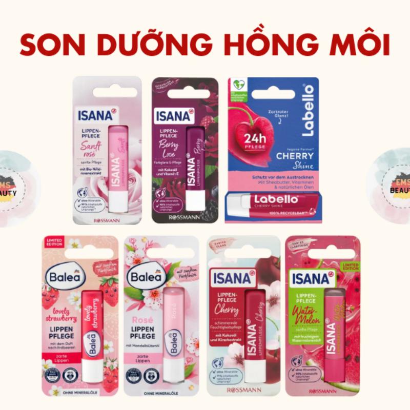 Son Dưỡng Môi Balea Nội Địa Đức Dưỡng Ẩm, Hồng Môi Son Dưỡng Môi Isana Mùa Đông…